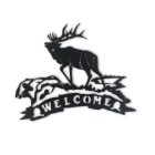 Szarvas Fali Dekoráció "Welcome" Felirattal
