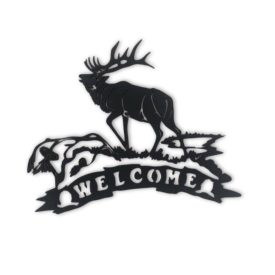 Szarvas Fali Dekoráció "Welcome" Felirattal