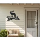 Szarvas Fali Dekoráció "Welcome" Felirattal