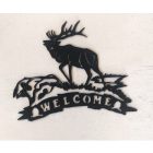 Szarvas Fali Dekoráció "Welcome" Felirattal
