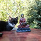 Mécsestartó - Antik Buddha 