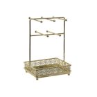 Fém Ékszertartó Aranyozott