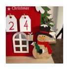 Adventi Naptár Fa Házikó Hóemberrel